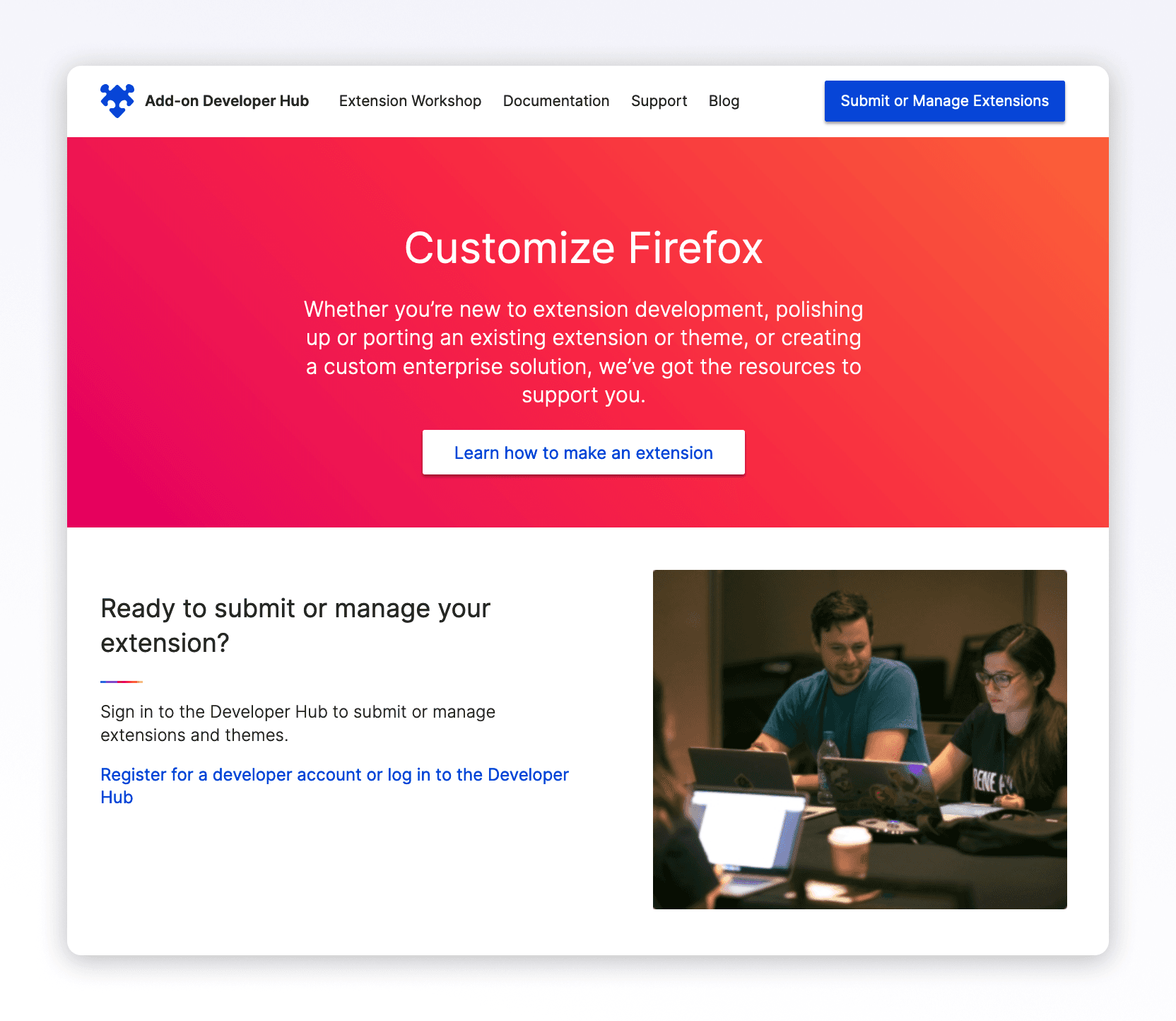 Mozilla registration