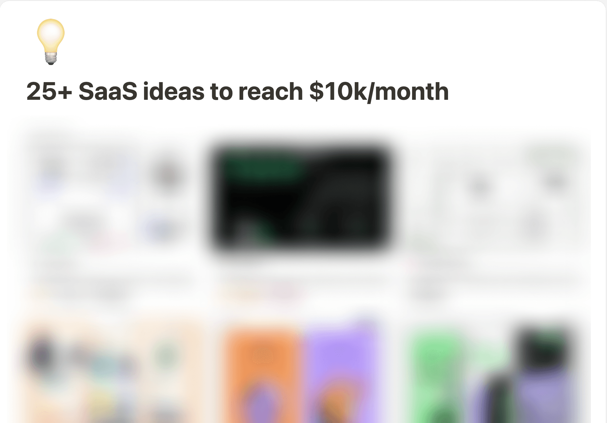 SaaS Ideas