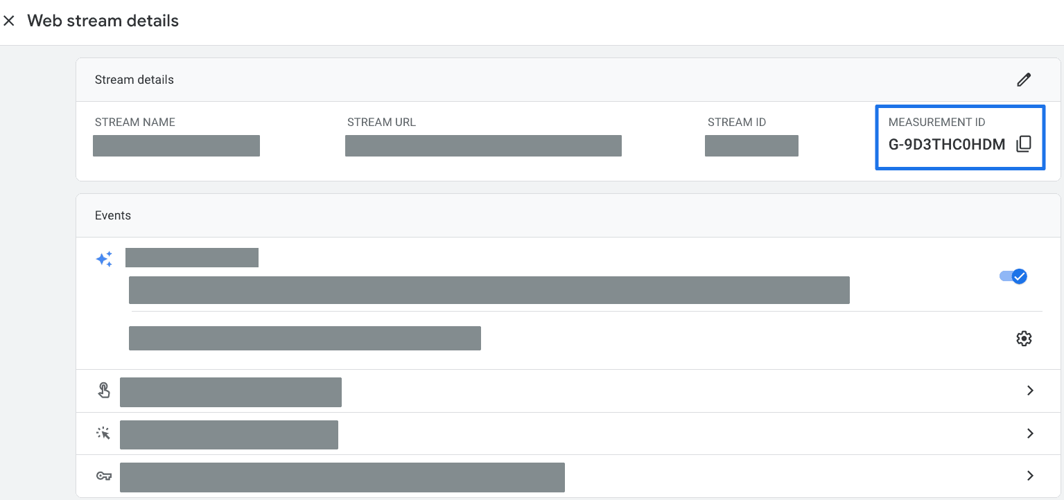 Google Analytics Measurement ID